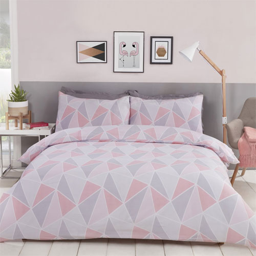 Leo Pink Duvet Cover Set