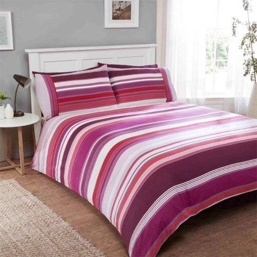 Stratos Duvet Cover Set Mulberry