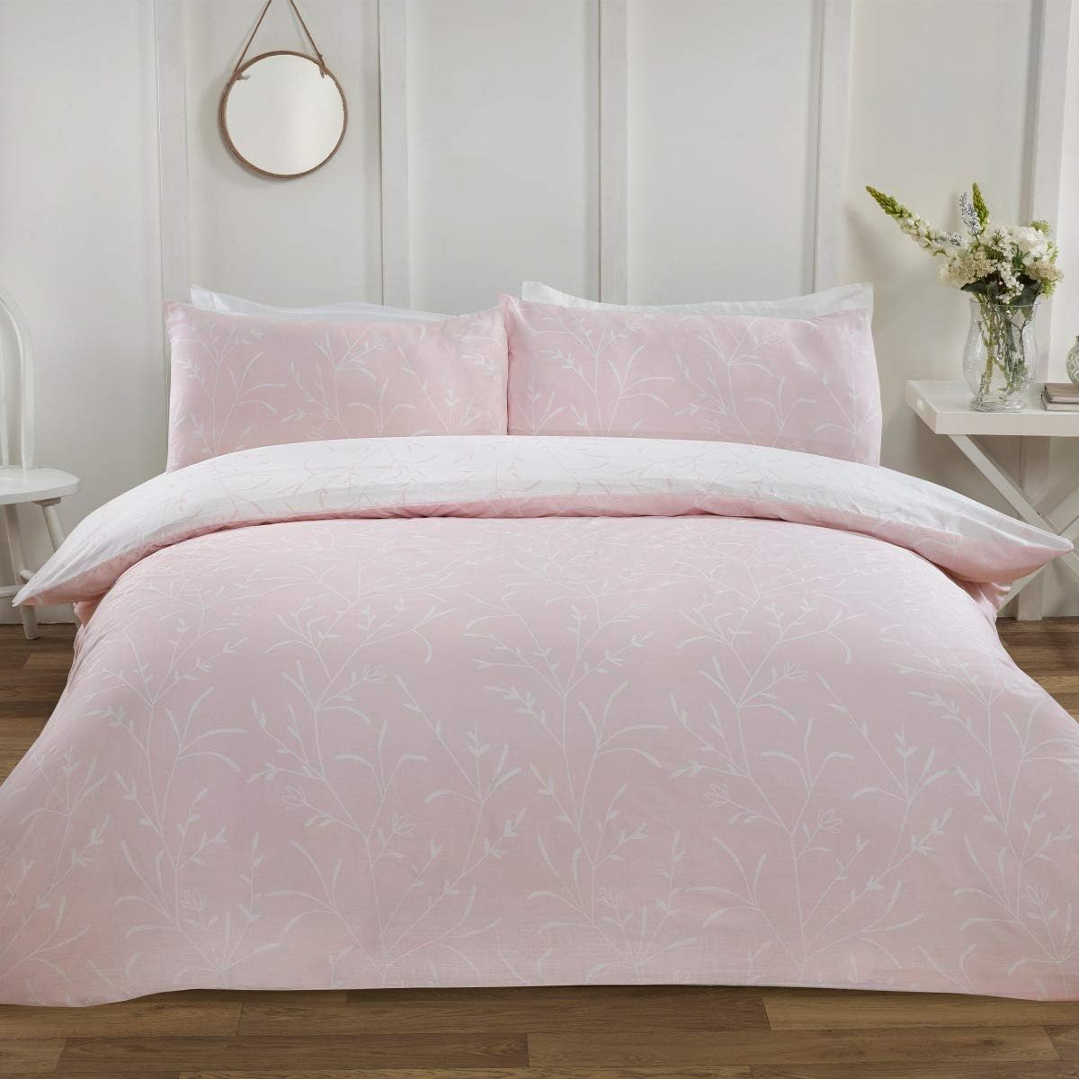 Twiggy Flowers Blush Duvet Cover Set